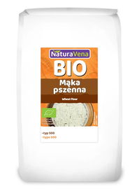 Mąka Pszenna Jasna Typ 500 Bio 1 Kg - Naturavena