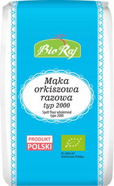 Mąka Orkiszowa Razowa Typ 2000 Bio (Polska) 1 Kg - Bio Raj