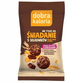 Kulki Śniadanie Gorzka Czekolada 40G Bez Cukru