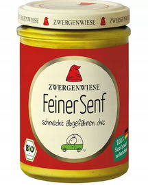 Musztarda Delikatesowa Bezglutenowa Bio 160 Ml - Zwergenwiese