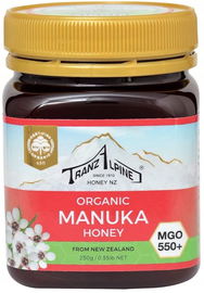Miód Manuka Mgo 550+ Bio 250 G - Tranzalpine