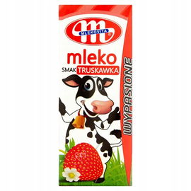 Mleko Uht Wypasione O Smaku Truskawkowym Mlekovita, 200Ml