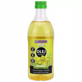 Olej Rzepakowy Do Gotowania I Smażenia Bio 1 L - Naturavena