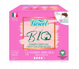 Podpaski Higieniczne Ze Skrzydełkami Na Dzień Eco 14 Szt. - Vivicot