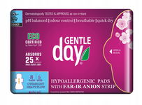 Podpaski Higieniczne Z Paskiem Anionowym Na Noc 8 Szt. - Gentle Day