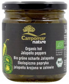 Papryka Jalapeno Zielona Krojona W Zalewie Bio 350 G (130 G) - Campomar Nat
