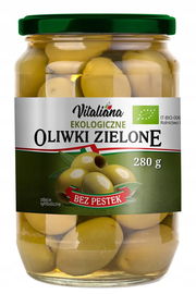 Oliwki Zielone Bez Pestek W Zalewie Bio 280 G (150 G)- Vitaliana