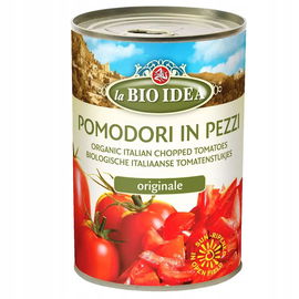Pomidory Krojone Bez Skóry Bio 400 G - La Bio Idea
