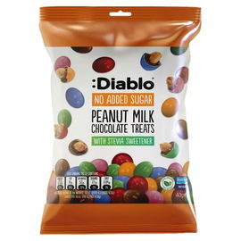 Orzeszki W Mlecznej Czekoladzie W Polewie Bez Dodatku Cukru Diablo, 40G