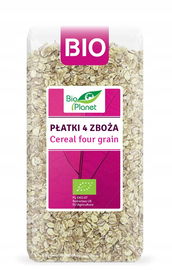 Płatki 4 Zboża (Orkisz, Owies, Jęczmień, Żyto) Bio 300 G - Bio Planet