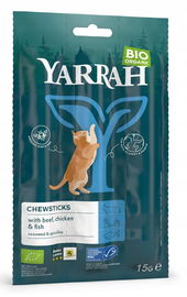 Przysmak - Pałeczki Z Wołowiną I Rybą Bio (3 X 5 G) 15 G - Yarrah