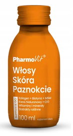 Shot Kolagen Na Włosy, Skórę, Paznokcie Bezglutenowy 100 Ml - Pharmovit (Su