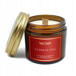Świeca Sojowa Zapachowa Z Drewnianym Knotem La Dolce Vita 120 Ml - Your Can