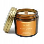 Świeca Sojowa Zapachowa Z Drewnianym Knotem Słony Karmel 120 Ml - Your Cand