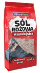 Sól Himalajska Różowa Grubo Mielona Jodowana 500 G - Naturavena