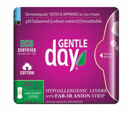 Wkładki Higieniczne Z Paskiem Anionowym I Warstwą Wchłaniającą Wilgoć 20 Sz