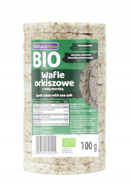 Wafle Orkiszowe Pełnoziarniste Z Solą Morską Bio 100 G - Naturavena