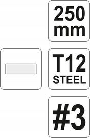 PILNIK DO METALU PŁASKI 250MM #3