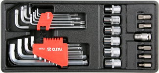 WKŁAD DO SZUFLADY HEX,TORX, NASADKI 31CZ