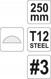 PILNIK DO METALU PÓŁOKRĄGŁY 250MM #3