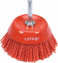 SZCZOTKA TARCZOWA 75MM NYLON TRZPIEŃ