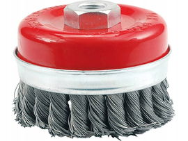 SZCZOTKA CZOŁOWA 100MM,DRUT SPLATANY