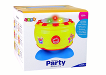 DUŻY INTERAKTYWNY BĘBENEK MUZYCZNY ŚWIATEŁKA 19 CM