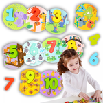 DLA DZIECI  EDUKACYJNE PUZZLE UKŁADANKA NAUKA LICZENIA