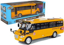AUTOBUS SZKOLNY METALOWY Z SILNIKIEM NACIĄGANYM