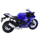 ZABAWKOWY MOTOCYKL  METALOWY ŚWIATŁA DŹWIĘKI GRANATOWY