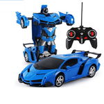 DLA DZIECI 2W1 AUTO ROBOT NA  PILOT ŚWIATŁO DŹWIĘK