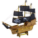 STATEK MODEL KOLEKCJONERSKI  ŻAGLOWIEC PIRACKI