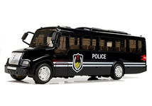 DLA NAJMŁODSZYCH  AUTOBUSU POLICYJNY ŚWIECI CZARNY