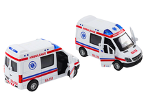 AMBULANS  ŚWIATŁA DŹWIĘK OTWIERANE DRZWI I NAPĘD 1SZT