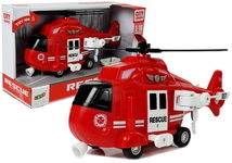 ZESTAW HELIKOPTER  STRAŻ POŻARNA DŹWIĘK ŚWIATŁA
