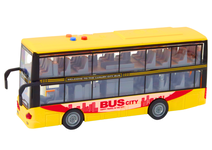 ŻÓŁTY AUTOBUS PIĘTROWY  DLA DZIECI ŚWIATŁA DŹWIĘKI NAPĘD