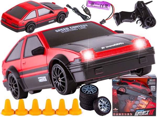 ZDALNIE STEROWANY SAMOCHÓD DO DRIFTU CZERWONY