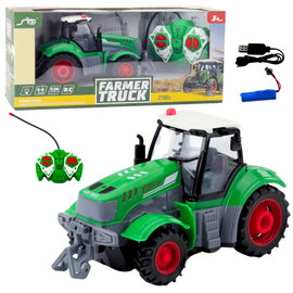 ZDALNIE STEROWANY CIĄGNIK TRAKTOR ROLNICZY ZIELONY