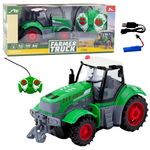 ZDALNIE STEROWANY CIĄGNIK TRAKTOR ROLNICZY ZIELONY
