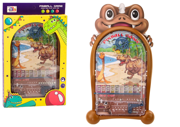 GRA ZRĘCZNOŚCIOWA PINBALL DINOZAURY BRĄZOWY