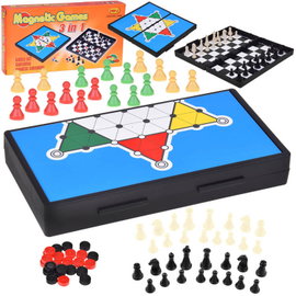 ZESTAW  3W1 GIER SZACHY WARCAB MAGNETYCZNE STRATEGICZNA