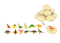 WYKOPALISKA ZESTAW JAJ DINOZAURÓW FIGURKI