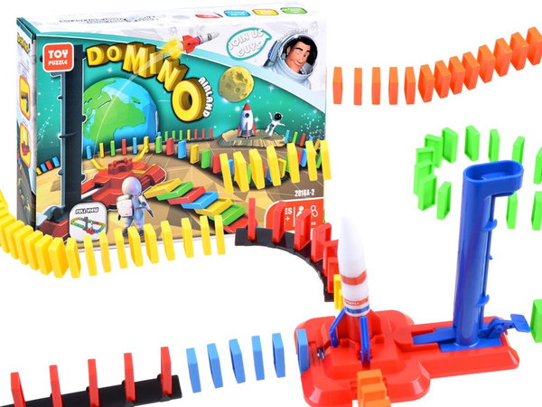 KOSMICZNE DOMINO RAKIETA EDUKACYJNA ZABAWKA ZA3494