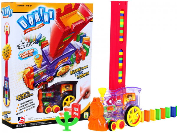 KOLOROWA LOKOMOTYWA DOMINO