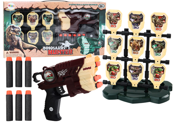 DLA DZIECI PISTOLET Z TARCZĄ STRZAŁKI PIANKOWE AKCESORIA