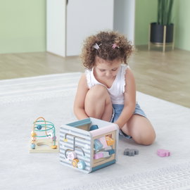 DLA DZIECI DREWNIANA EDUKACYJNE KOSTKA