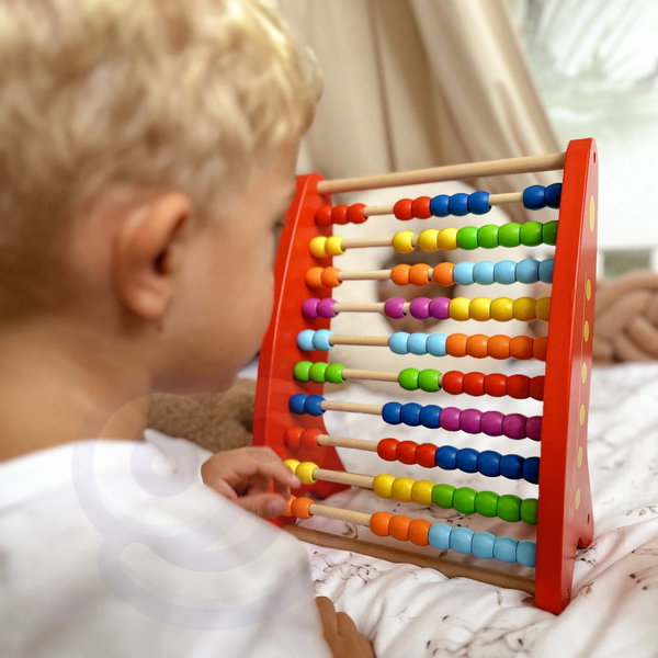 DLA DZIECI  DREWNIANE LICZYDŁO EDUKACYJNE