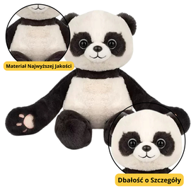 DLA DZIECI  MASKOTKA PRZYTULANKA PANDA Z MAGNESAMI