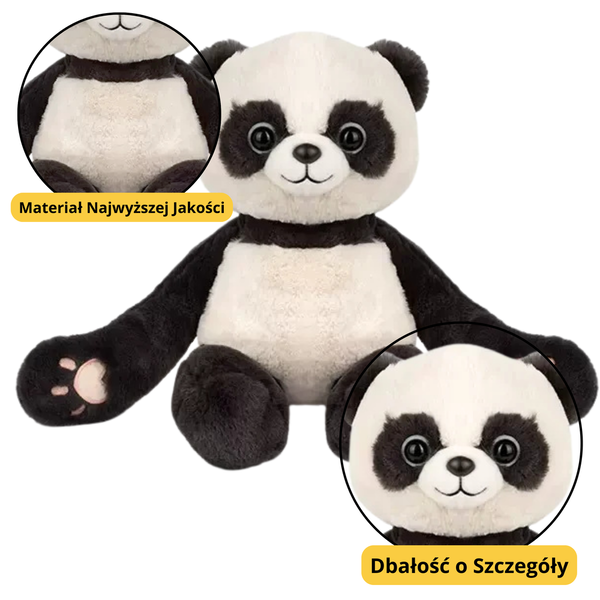 DLA DZIECI  MASKOTKA PRZYTULANKA PANDA Z MAGNESAMI