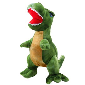 DLA DZIECI PLUSZOWA MASKOTKA  DINOZAUR  SKÓRY ZIELONY